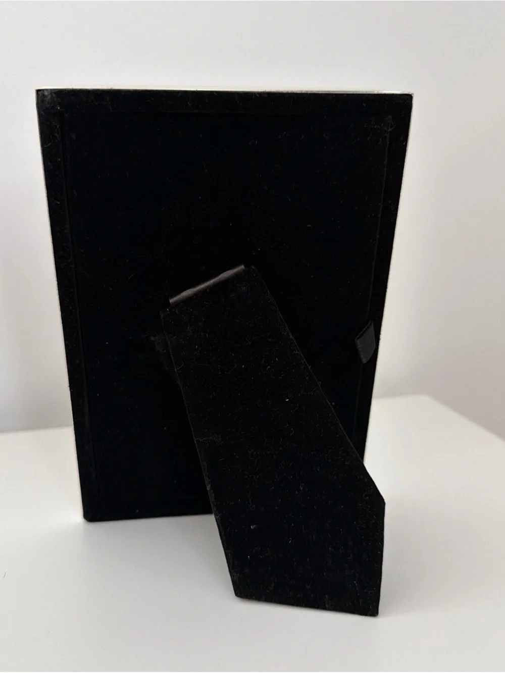 Pottery Barn Silver Tone Standing Photo Frame 4”x6” Photo